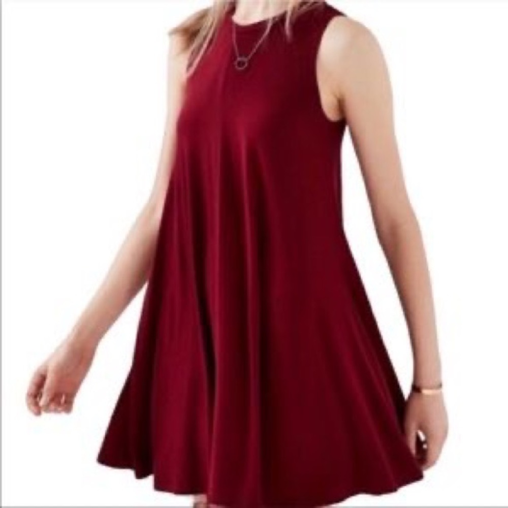 Silence + Noise Swing Dress Red Size: XS Stretchy, soft material